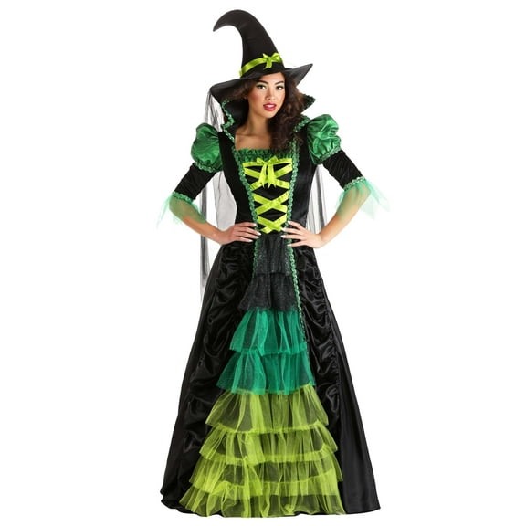 Women's Enchanted Green Witch Costume