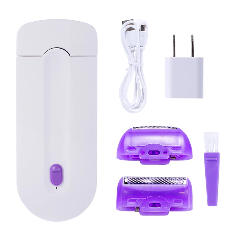 Women's Epilator Painless 2 IN 1 Hair Remover Epilator Body Face Leg Bikini Shaver Hair Removal Hair Trimmer Shaving Device