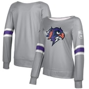 Womens Epoch Lacrosse Gray Halifax Thunderbirds Boat Neck Pullover Sweatshirt