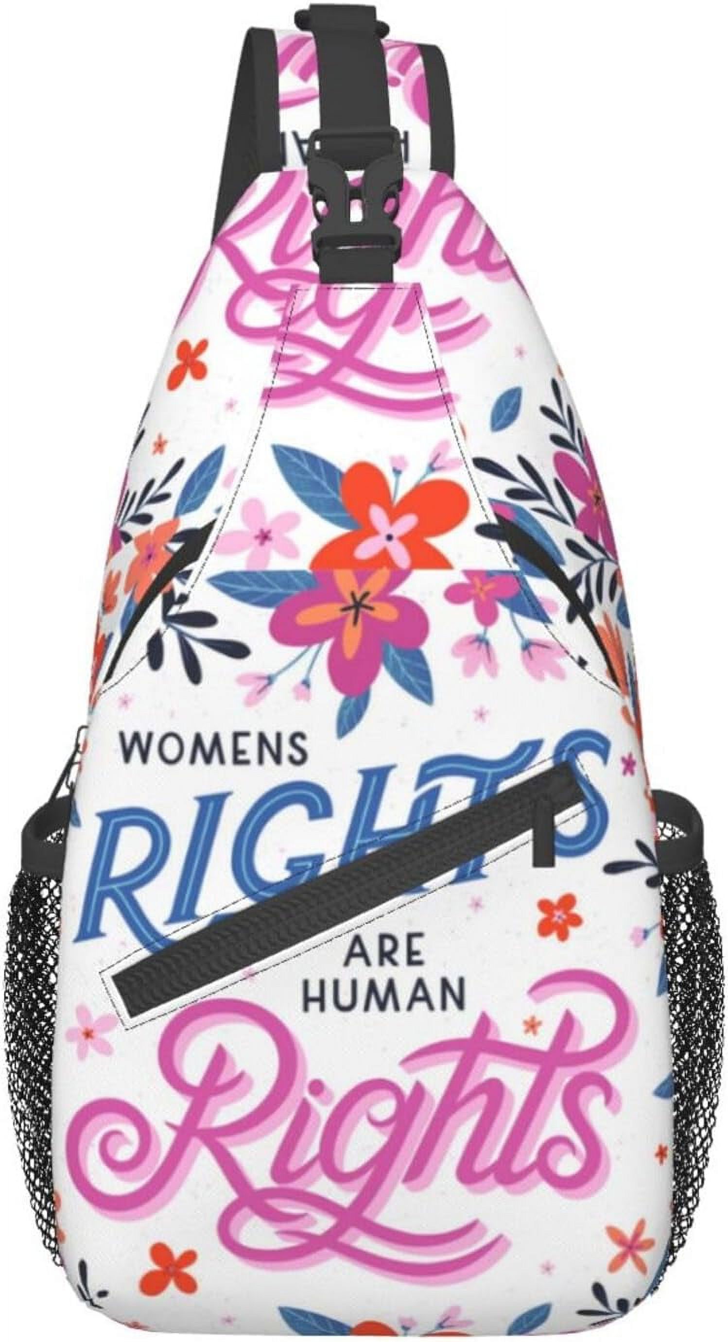 Women's Equality Day Sling Bag Crossbody Hiking Travel Chest Bags Backpack Shoulder Daypack for Women Men