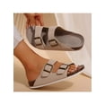 thumbnail image 1 of Women’s Ergonomic Cork Footbed Slide Sandals - Adjustable Comfort Straps with Buckle, 1 of 10