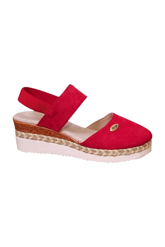 Women's Espadrille Wedge Sandals Platform Closed Toe Sandals Comfortable Slingback Casual Walking Summer Shoes