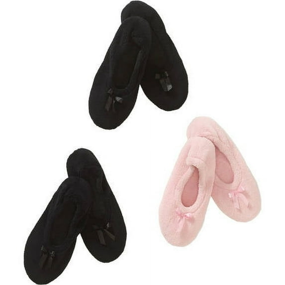 Women's Essential 3 Pack Ballerina Slipper