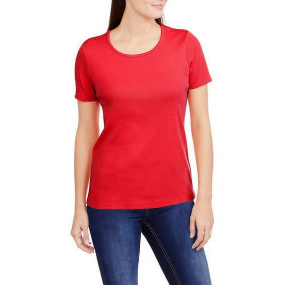 Women's Essential Short-Sleeve Scoopneck T-Shirt