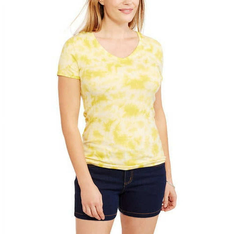 Faded glory women's essential short sleeve v neck t shirt best sale