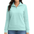 thumbnail image 1 of Women’s Essential Soft Tri-blend Quarter-Zip Pullover - XS, 1 of 4