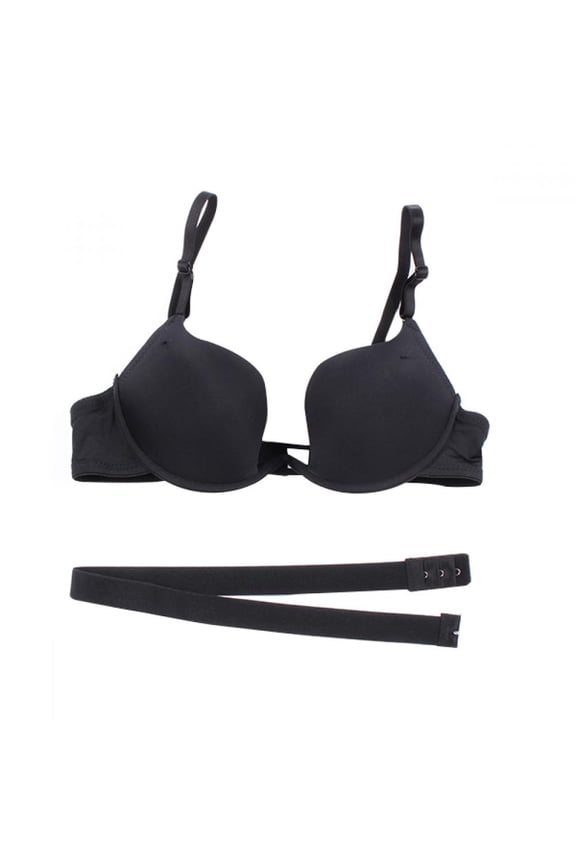 Women's Essentials Deep U Multi-Way Convertible Push Up Plunge Bra