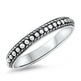 thumbnail image 1 of Women's Eternity Bali Band Wholesale Ring .925 Sterling Silver Jewelry Female Male Unisex Size 6, 1 of 4