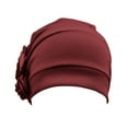 thumbnail image 1 of Women's Ethnic Pre-Tied Braid Turban Hat Head Wrap Red One Size, 1 of 7