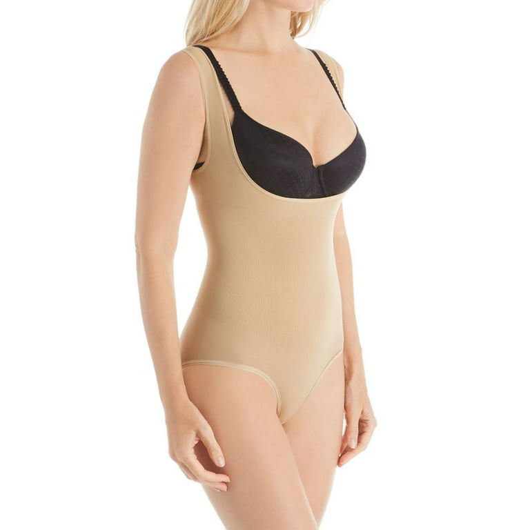Women's EuroSkins JS00 Seamless Open Bust Brief Body Shaper (Nude