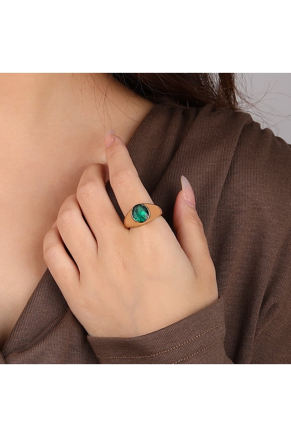 Women's European And American Light Luxury Retro Temperament Metal Ring