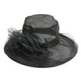 thumbnail image 1 of Women's European Fashion Mesh Lace Flower Sun Hat Foldable Large Brim Summer - Polyester - One Size, 1 of 3
