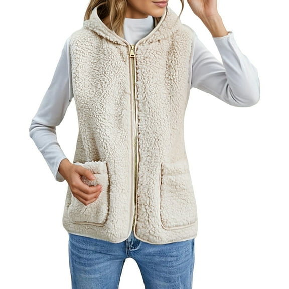 Women's European Style Hooded Sleeveless Vest – Soft And Stylish For Everyday Wear