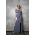 thumbnail image 1 of Women's Eva USA 3439 Long Formal Mother Of Groom evening elegant Dress Charcoal S, 1 of 1