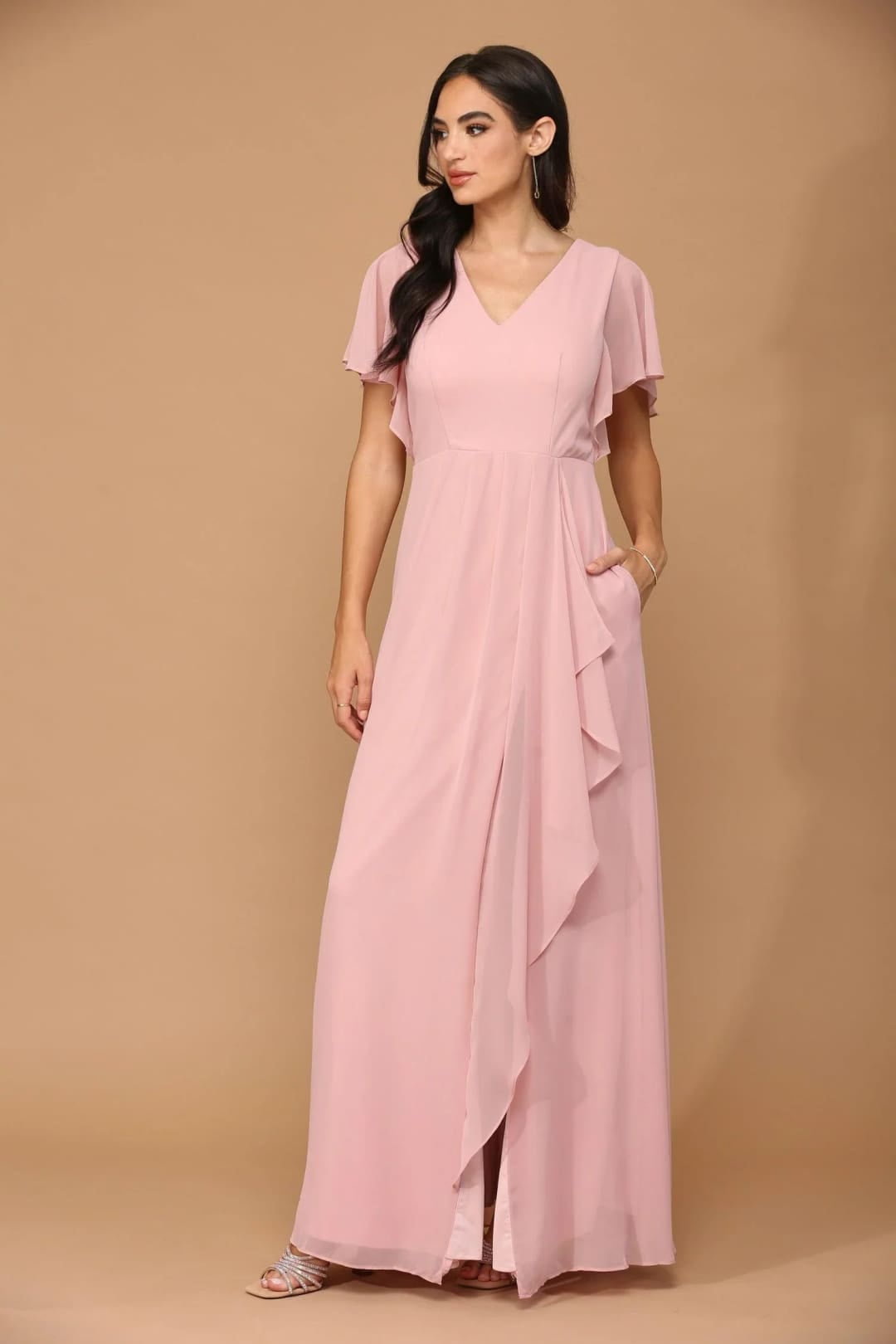 strapless open back dress Laxmi Accordion Pleat Maxi Dress Kelly Green– Selfie Leslie