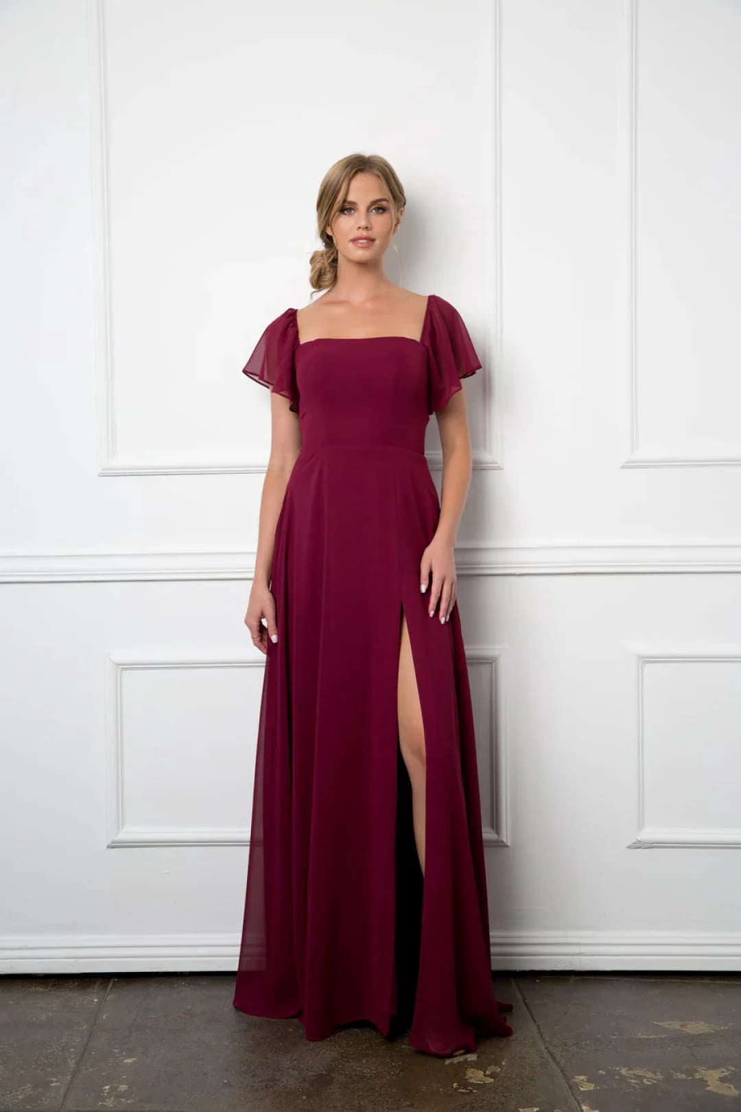 Women's Eva USA 3454 Long Formal Bridesmaids Chiffon evening elegant Gown  Navy Blue 2XL - Walmart.com