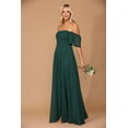 thumbnail image 1 of Women's Eva USA 3454 Long Formal Bridesmaids Chiffon evening elegant Gown Hunter Green 3XL, 1 of 1