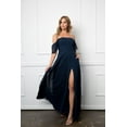 thumbnail image 1 of Women's Eva USA 3454 Long Formal Bridesmaids Chiffon evening elegant Gown Navy Blue 5XL, 1 of 1