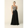 thumbnail image 1 of Women's Eva USA 5233 Long Mother Of Groom Chiffon Formal Dress Black 2XL, 1 of 1