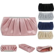 SUNFEX Women's Evening Bags Formal Party Shoulder Bag Wedding Purses Prom Handbags (Silver)