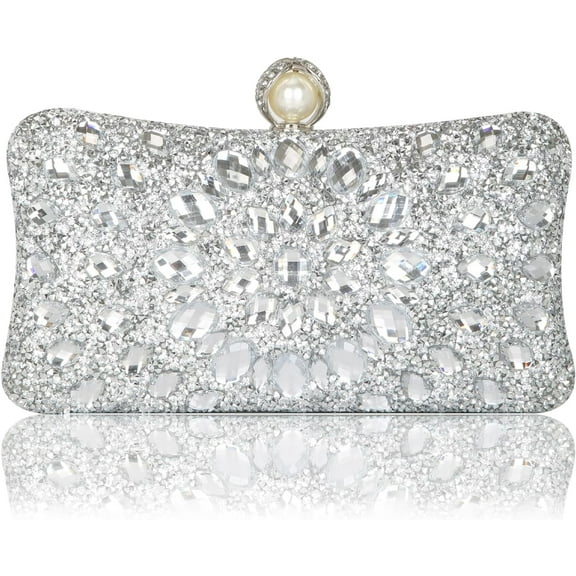 Women's Evening Bags Sparkly Rhinestone Clutch Purses Luxury Handbags