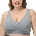 thumbnail image 1 of Women's Everday Bra Plus Size Full Cup Non-padded Wireless Comfort Bralette 46DDD, 1 of 7