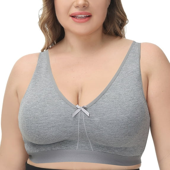 Women's Everday Bra Plus Size Full Cup Non-padded Wireless Comfort Bralette 50C