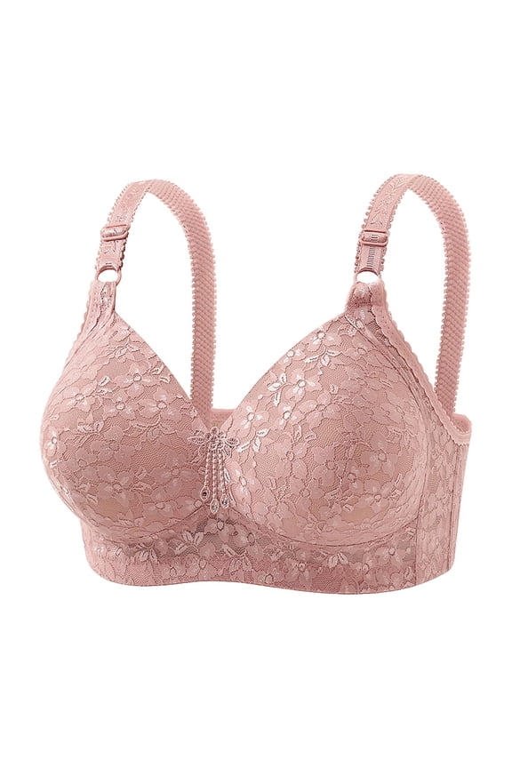Women's Everyday Bra Solid Color Wirefree Full Coverage Underwear for Women Comfort Stretchy Daily Bras with Support Casual, 2026 New Fashion Limited-time Offer