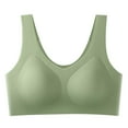 thumbnail image 1 of Women's Everyday Wireless Bra Smooth Full Coverage Shaper Bralettes Daily Comfort Wire-Free Underwear Bras (One Size, Green), 1 of 6