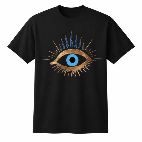 Women’s Evil Eye Graphic T-Shirt, Unisex Classic Fit Crew Neck Tee