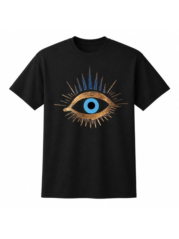 Women’s Evil Eye Graphic T-Shirt, Unisex Classic Fit Crew Neck Tee