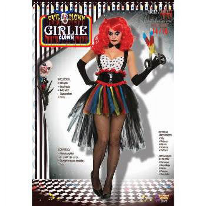 Evil Girlie Clown Adult Costume Female Uk Size 10 14 Evil Girlie Clown Adult Costume Female Uk Size 10 14