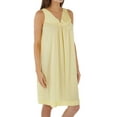 thumbnail image 1 of Women's Exquisite Form 30107 Coloratura Sleeveless Short Nightgown (Daffodil L), 1 of 1