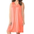 thumbnail image 1 of Women's Exquisite Form 30107 Coloratura Sleeveless Short Nightgown (Passionfruit XL), 1 of 1