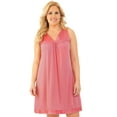 thumbnail image 1 of Women's Exquisite Form 30107 Coloratura Sleeveless Short Nightgown (Pink Parfait 3X), 1 of 19