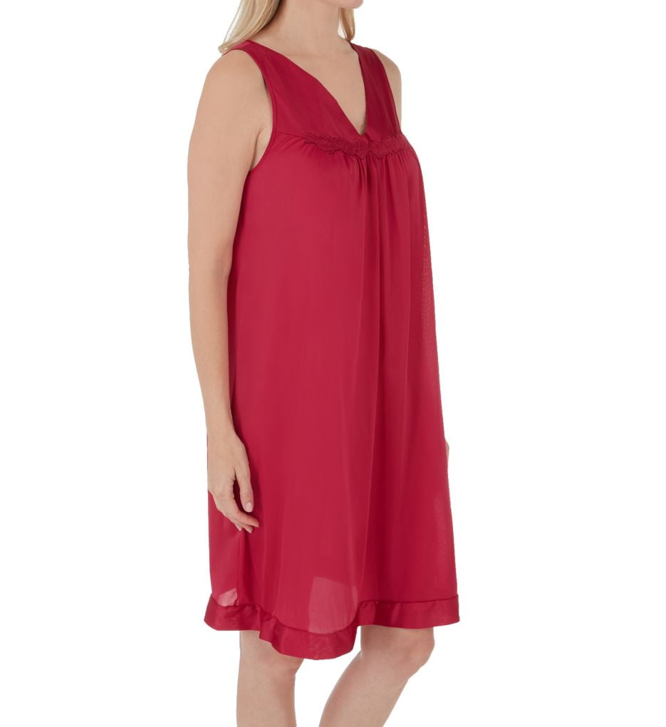 Vanity Fair Coloratura Women s Short Nightgown M Primarose