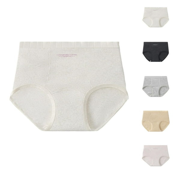 Women's Extended Crotch Soft Glutinous Mid To High Waisted Belly Tucking Panties