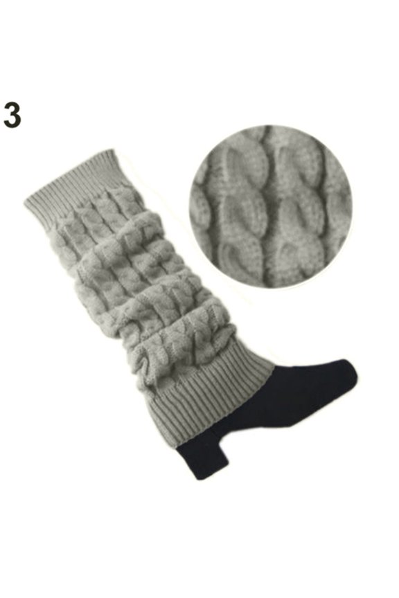 Women's Extra Chunky Knit Leg Warmers, Oversized Boot Cuffs, Boho Style to Wear Over Leggings, Jeans, or Boots. E 1PC