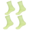 thumbnail image 1 of BambooMN Women's Fuzzy Soft Colored Cozy Plush Warm Fluffy Socks - Green Extra Large - 4 Pairs, 1 of 8