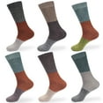 thumbnail image 1 of Women's Extra Large Rayon from Bamboo Fiber Classic Casual Crew Socks - Assortment 6A - 6prs, Size 10-13, 1 of 1