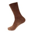 thumbnail image 1 of Women's Extra Large Soft Fuzzy Warm Cozy Winter Casual Vintage Thick Thermal Cabin Knit Slipper Socks - Brown - 1 Pair, 1 of 8