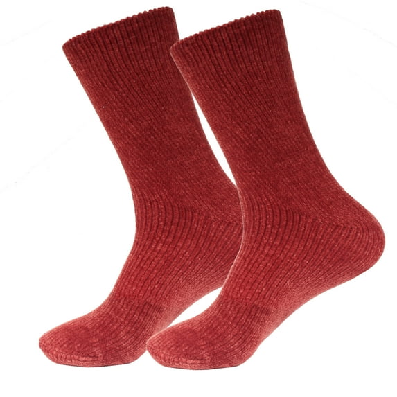 Women's Extra Thick Cozy Winter Home Slipper Socks - 2 Pair Packs