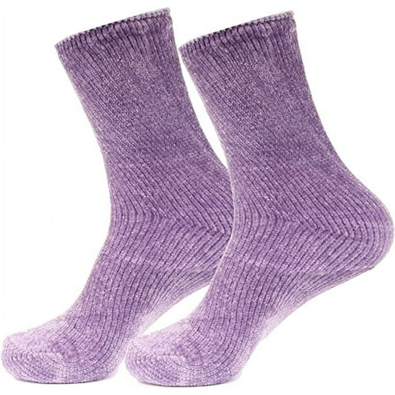 Women's Extra Thick Cozy Winter Home Slipper Socks - 2 Pair Packs