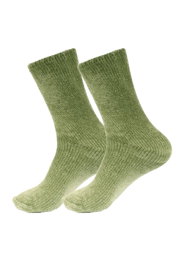 Women's Extra Thick Cozy Winter Home Slipper Socks - 2 Pair Packs
