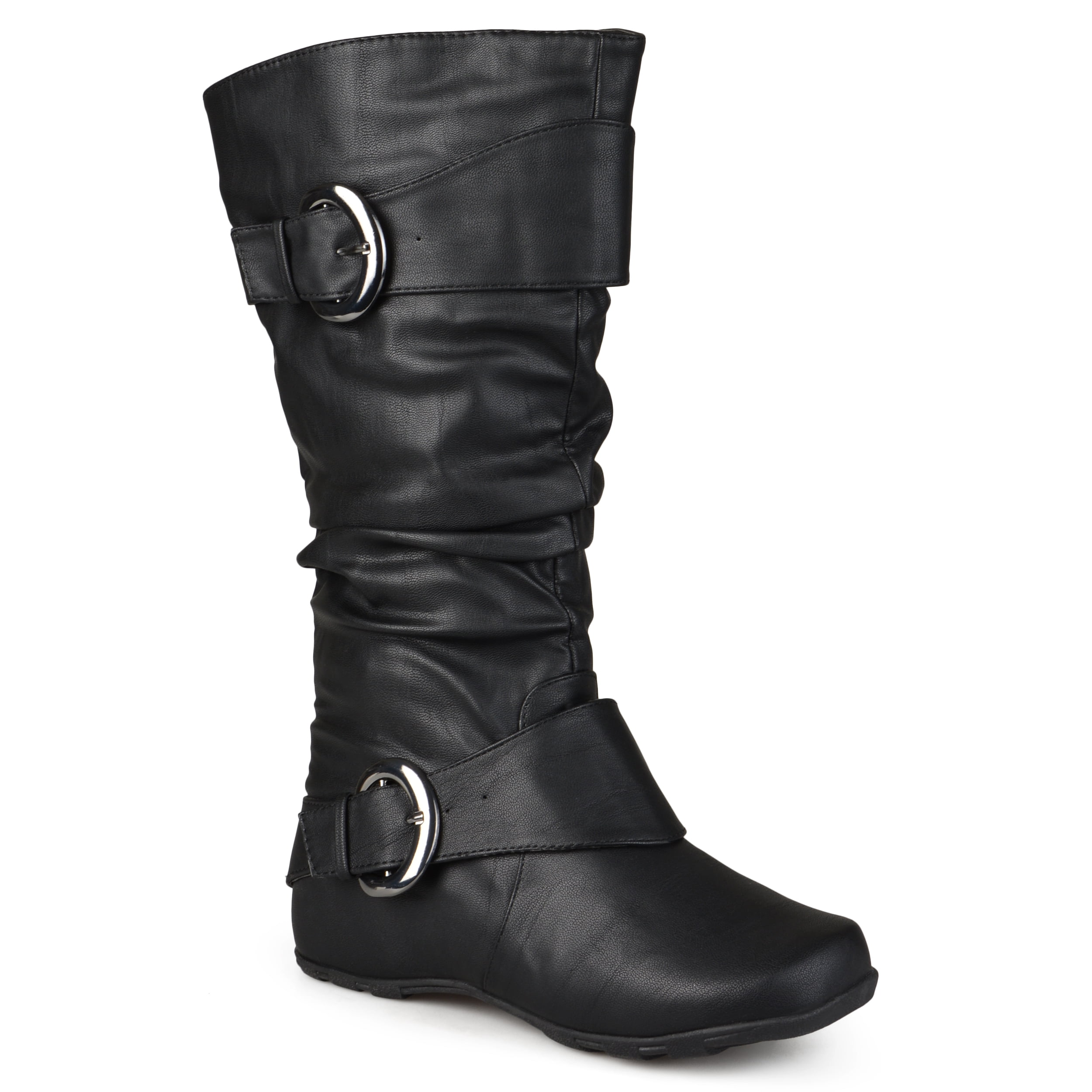 Equestrian Riding Boots Coutgo Women's Knee High Boots Round Toe