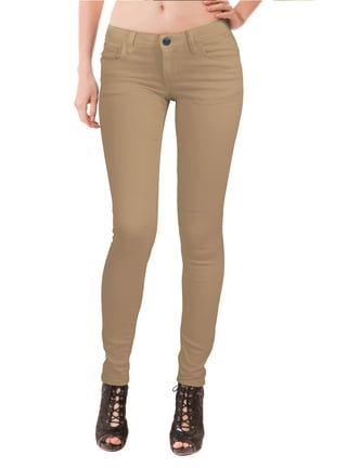 Khaki skinny jeans womens cheap walmart