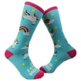 thumbnail image 1 of Women's F*cking Magical Socks Funny Magical Rainbows and Unicorns Footwear, 1 of 8