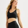 thumbnail image 1 of Women's FLX Affirmation V-Neck Bra Color: Mineral Black Size: X SMALL, 1 of 4