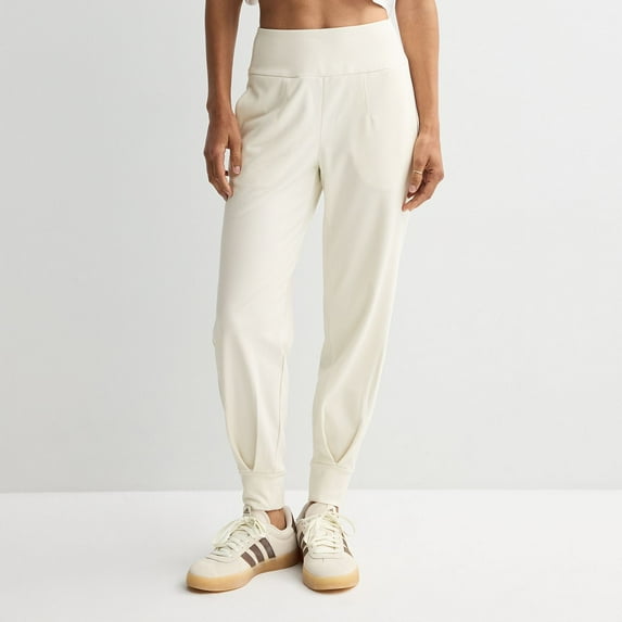 Women's FLX Cozy Campfire Banded Bottom Pants Color: Polar Beige Size: XX LARGE