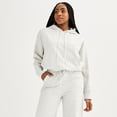 thumbnail image 1 of Women's FLX Embrace Cropped Hoodie Color: Light Drizzle Size: X LARGE, 1 of 4